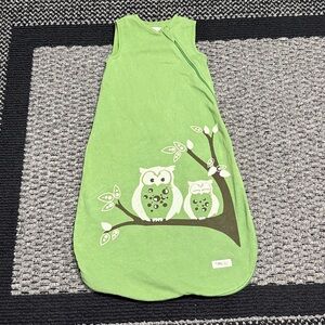 Weeurban Organic Cotton Sleep Sack Sz 6-18 months Owls Wildlife Woods
